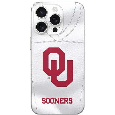 University of Oklahoma White Jersey iPhone 16 Pro Skin